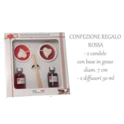 Mercury - Confezione Regalo Candele+Diffusori Fragranza Rossa
