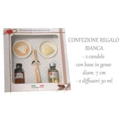 Mercury - Confezione Regalo Candele+Diffusori Fragranza Bianca