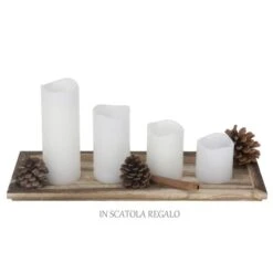 SinSin - Confezione Regalo Vassoio + 4 Candele