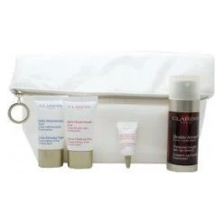 Clarins - Skincare Confezione Regalo 30 Ml Double Serum + 15 Ml Extra-Firming Crema Giorno + 15 Ml Extra-Firming Crema Notte + 3 Ml Extra-Firming Siero Occhi + Borsetta