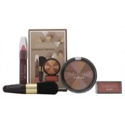 Sunkissed - Sunlight Bronze Confezione Regalo - Polvere Abbronzante + Fard + Lucidalabbra + Pennello