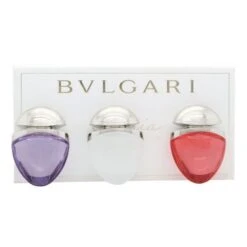 Bulgari - Omnia Collection Jewel Charm Coffret Confezione Regalo 15 Ml EDT Omnia Crystalline + 15 Ml EDT Omnia Coral + 15 Ml EDT Omnia Amethyste