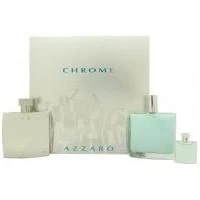 Azzaro - Chrome Confezione Regalo 100 Ml EDT + 100 Ml Balsamo Dopobarba + 7 Ml EDT