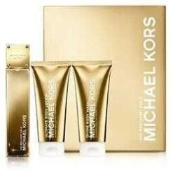 Michael Kors - 24K Brilliant Gold Confezione Regalo 50 Ml EDP + 100 Ml Bagnoschiuma + 100 Ml Lozione Corpo