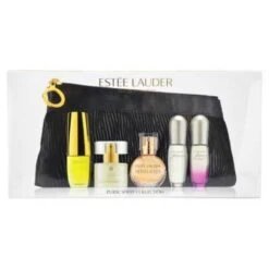 Estee Lauder - Mini Confezione Regalo 4 Ml Pleasures + 4 Ml Moderne Muse + 4.7 Ml Beautiful + 4 Ml Sensuous Nude + 4 Ml Pure White Linen + Borsetta Trucchi
