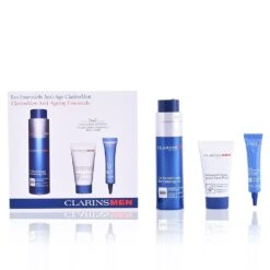 Clarins Men Confezione Regalo 50 Ml Gel Rivitalizzante + 30 Ml Detergente Viso Attivo + 10 Ml Siero Occhi Anti Stanchezza