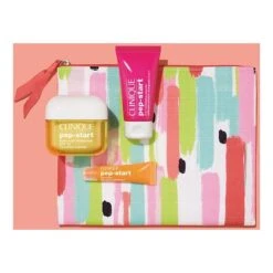Clinique Pep Perfect Confezione Regalo 50 Ml Pep-Start HyroRush Idratante SPF20 + 30 Ml Pep-Start 2-in-1 Detergente Esfoliante + 7 Ml Pep-Start Crema Occhi + Borsetta