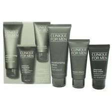 Clinique For Men Confezione Regalo 100 Ml Lozione Idratante + 60 Ml Crema Da Barba + 50 Ml Charcoal Sapone Viso