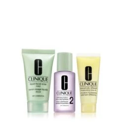 Clinique Hello Clear Skin 30 Ml Detergente Gel + 30 Ml Lozione Clarificante + 15 Ml All-Over Trattamento Purificante
