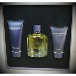 D&G Dolce & Gabbana Pour Homme Confezione Regalo 125 Ml EDT + 100 Ml Balsamo Dopobarba + 50 Ml Gel Doccia