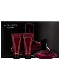 Calvin Klein Deep Euphoria Confezione Regalo 100 Ml EDP + 100 Ml Lozione Corpo + 100 Ml Gel Doccia