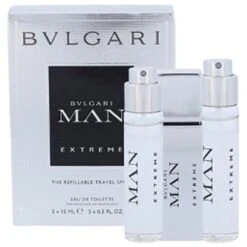 Bulgari Man Extreme Confezione Regalo 3 X 15ml EDT Spray Ricaricabile