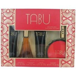 Dana Tabu Confezione Regalo 90 Ml EDC + 75 Ml Lozione Corpo + 75 Ml Bagnoschiuma + 52.5 Ml Borotalco