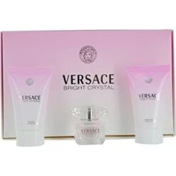 Versace Bright Crystal Confezione Regalo 5 Ml EDT + 25 Ml Lozione Corpo + 25 Ml Gel Doccia