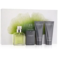 Calvin Klein Eternity Confezione Regalo 100 Ml EDT + 20 Ml EDT + 100 Ml Balsamo Dopobarba + 100 Ml Shampoo & Bagnoschiuma
