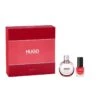 Hugo Boss Hugo Confezione Regalo 30 Ml EDP + 4.5 Ml Smalto Unghie In Red
