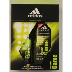 Adidas Pure Game Confezione Regalo 150 Ml Deodorante Spray + 250 Ml Gel Doccia Uomo