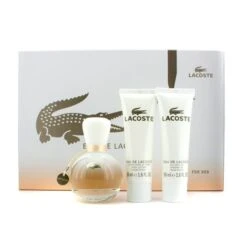 Lacoste Eau De Lacoste Confezione Regalo 50 Ml EDP + 50 Ml Lozione Corpo + 50 Ml Gel Doccia Donna