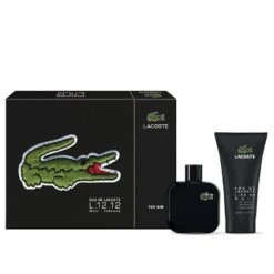 Lacoste L.12.12 Noir Pour Homme EDT 30 Ml + 100 Ml Doccia Gel Uomo