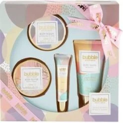 Style & Grace Bubble Boutique Bathing Experience Confezione Regalo 100 Ml Bagnoschiuma + 120 Ml Burro Corpo + 120 Ml Polish Corpo + 10 Ml Lucidalabbra