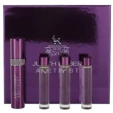 Judith Leiber Amethyst Confezione Regalo 3 X 10 Ml Refill EDP + Spray Ricaricabile Borsa Profumo Donna