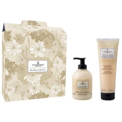 Atkinsons Cofanetto Fine Perfumed Bath Line Natural White Liquid Soap 300 Ml + Shower Gel 250 Ml