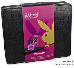 PLAYBOY QUEEN OF THE GAME CONFEZIONE REGALO Profumo 40ml + Body Lotion 75 Ml
