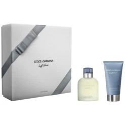 D&G DOLCE E GABBANA LIGHT BLUE POUR HOMME CONFEZIONE REGALO Profumo 75ml + Balsamo Dopobarba 75ml