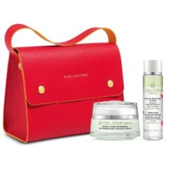 COLLISTAR Confezione Regalo Crema-Infuso Prodigiosa 50 Ml + Acqua Micellare Bi-fase 50 Ml + Borsa Rosso Geranio/arancio