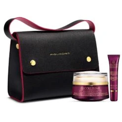 Collistar Confezione Regalo Crema Viso E Collo Rimpolpante Rigenerante 50 Ml + Crema Occhi Rimpolpante Rigenerante 8,5 Ml + Borsa Nero/bordeaux