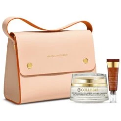Collistar Confezione Regalo Crema Balsamo Collagene 50 Ml + Contorno Occhi Acido Ialuronico Peptidi 7,5 Ml + Borsa Beige/arancio