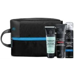 Collistar Confezione Regalo Uomo Gel Crema Idratazione Totale Non-stop 24H 75 Ml + Schiuma Da Barba PS 75 Ml + Doccia-Shampoo 3 In 1 100 Ml + Borsello