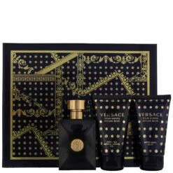 VERSACE DYLAN BLUE Confezione Regalo Uomo Profumo + Gel Doccia + Balsamo Dopobarba