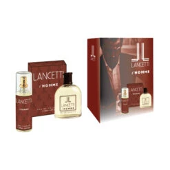 LANCETTI L'HOMME Confezione Regalo Uomo PROFUMO 100ml + DEODORANTE Spray 100ml