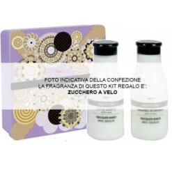AQUOLINA ZUCCHERO A VELO Bagnoschiuma 250ml + Latte Corpo 250ml Confezione Regalo