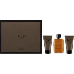 GUCCI GUILTY ABSOLUTE CONFEZIONE REGALO UOMO PROFUMO 50ml + DOPOBARBA 50ml + GEL DOCCIA 50ml
