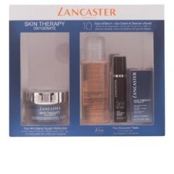 Lancaster Skin Therapy Anti-Ageing Oxygen Moisturizer Crema Anti Età 50 Ml + Struccante 100 Ml + Siero Viso 10 Ml + Crema Contorno Occhi 3 Ml