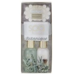 Style & Grace Spa Botanique Bath & Body Treats Confezione Regalo 100ml Crema Bagno + 100ml Lozione Corpo + 80g Saponetta Massaggio + Asciugamano