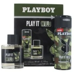 Playboy Play It Wild For Him Confezione Regalo 50 Ml Edt + 150 Ml Deodorante Spray Uomo