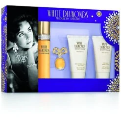 Elizabeth Taylor White Diamonds Confezione Regalo 100 Ml EDT + 50 Ml Lozione Corpo + 50 Ml Bagnoschiuma + 3.7 Ml EDP Donna