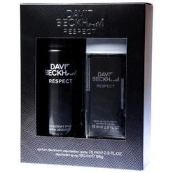 David Beckham Respect Confezione Regalo 150 Ml Deodorante Corpo + 75 Ml Deodorante Spray Uomo