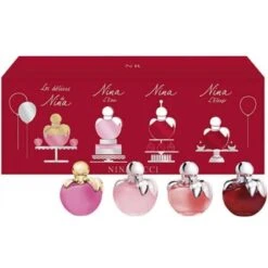 Nina Ricci Femme Miniature Set Gift Set 4 X 4 Ml Nina EDT + Nina L'Eau EDT + Nina L'Elixir EDP + Nina Les Delices EDT Donna