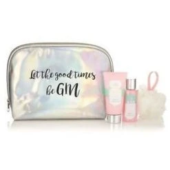 Style & Grace Gin Fizz Good Times & Gin Confezione Regalo 100 Ml Lozione Corpo + 100 Ml Docciaschiuma + Spugna Flower + Borsa