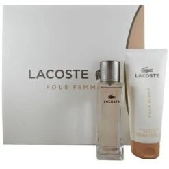 Lacoste Pour Femme Confezione Regalo 50 Ml + Lozione Per Il Corpo 100 Ml Donna