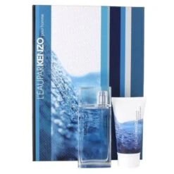 Kenzo L'Eau Par Kenzo Pour Homme Confezione Regalo 50 Ml EDT + 50 Ml Shampoo Doccia + Pochette Uomo