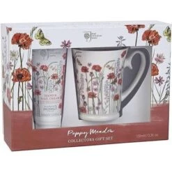 Bronnley Poppy Meadow Confezione Regalo Crema Mani 100 Ml + Tazza