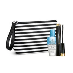 Collistar Kit Mascara Design Nero Extra-volume Rimpolpante + Struccatore Addolcente Bi-fase Occhi/labbra + Pochette Fashion