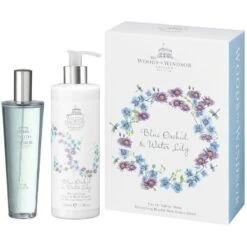 Woods Of Windsor Blue Orchid & Water Lily Confezione Regalo 100 Ml Edt + 350 Ml Lozione Corpo Donna