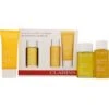 Clarins Spa Break Confezione Regalo 100 Ml Olio Tonico Per Il Corpo + 100 Ml Bagnoschiuma Tonico Concentrato + 100 Ml Balsamo Tonico Per Il Corpo