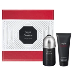 Confezione Regalo CARTIER Pasha De Cartier Edition Noire Profumo Uomo EDT 100ml + Shower Gel 100ml